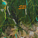 Co Bighorn Sheep Unit S21 Satellite Image with concentrations and kill sites. Preview 2