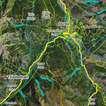 Co Bighorn Sheep Unit S21 Satellite Image with concentrations and kill sites. Preview 3