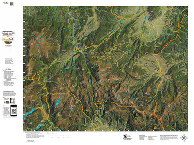 Co Bighorn Sheep Unit S22 Satellite Image with concentrations and kill sites. Preview 1