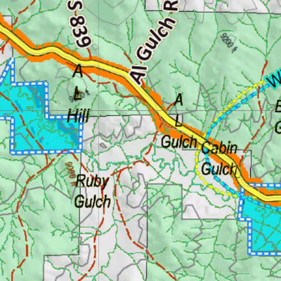 Co Bighorn Sheep Unit S23 Land Use, Kill Site, and Concentrations Preview 3