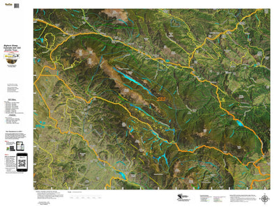 Co Bighorn Sheep Unit S23 Satellite Image with concentrations and kill sites. Preview 1