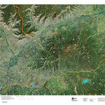 Co Bighorn Sheep Unit S24 Satellite Image with concentrations and kill sites. Preview 1