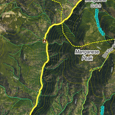 Co Bighorn Sheep Unit S26 Satellite Image with concentrations and kill sites. Preview 2
