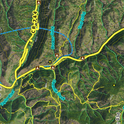 Co Bighorn Sheep Unit S26 Satellite Image with concentrations and kill sites. Preview 3