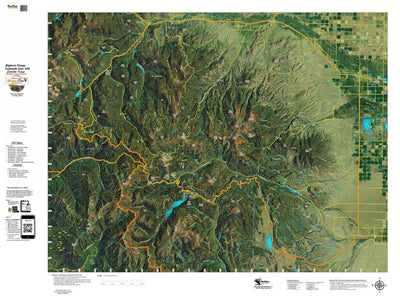 Co Bighorn Sheep Unit S29 Satellite Image with concentrations and kill sites. Preview 1