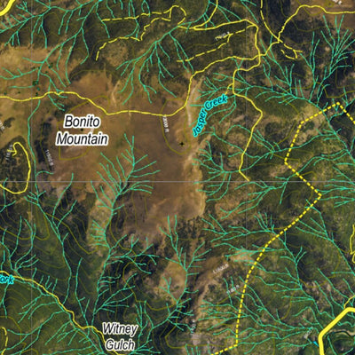 Co Bighorn Sheep Unit S29 Satellite Image with concentrations and kill sites. Preview 2