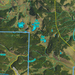 Co Bighorn Sheep Unit S30 Satellite Image with concentrations and kill sites. Preview 2