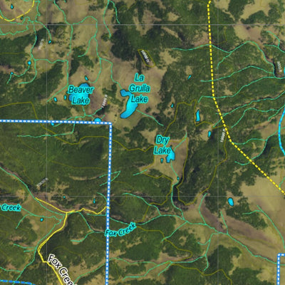 Co Bighorn Sheep Unit S30 Satellite Image with concentrations and kill sites. Preview 2