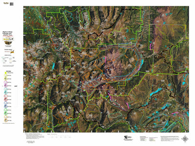 Colorado HuntData LLC Co Bighorn Sheep Unit S33 Satellite, Kill Site, and Concentrations digital map