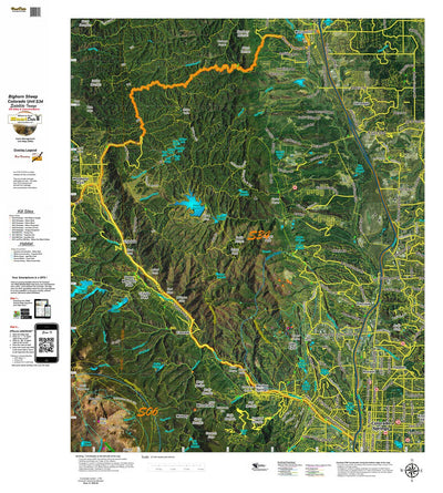 Co Bighorn Sheep Unit S34 Satellite Image with concentrations and kill sites. Preview 1