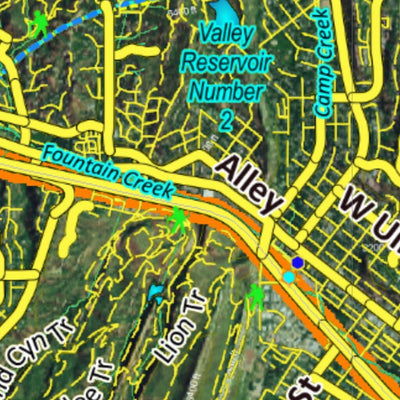 Co Bighorn Sheep Unit S34 Satellite Image with concentrations and kill sites. Preview 3