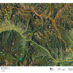 Co Bighorn Sheep Unit S36 Satellite Image with concentrations and kill sites. Preview 1