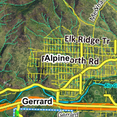 Co Bighorn Sheep Unit S36 Satellite Image with concentrations and kill sites. Preview 3