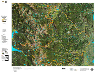 Co Bighorn Sheep Unit S37 Satellite Image with concentrations and kill sites. Preview 1