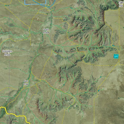 Co Bighorn Sheep Unit S38 Satellite Image with concentrations and kill sites. Preview 2