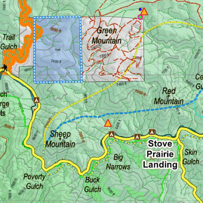 Co Bighorn Sheep Unit S40 Land Use, Kill Site, and Concentrations Preview 3