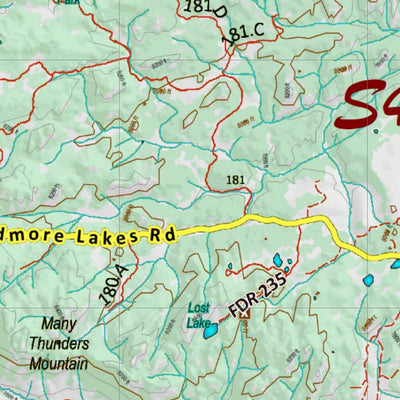 Co Bighorn Sheep Unit S40 Topo with Unit Boundaries Preview 2