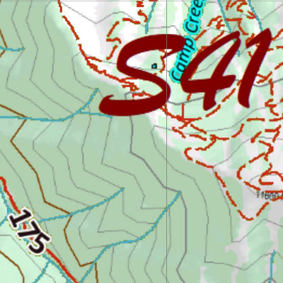 Co Bighorn Sheep Unit S41 Topo with Unit Boundaries Preview 2