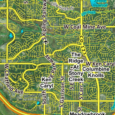 Co Bighorn Sheep Unit S42 Satellite Image with concentrations and kill sites. Preview 3