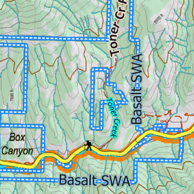 Co Bighorn Sheep Unit S44 Topo with Unit Boundaries Preview 3