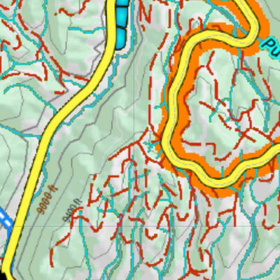 Co Bighorn Sheep Unit S46 Topo with Unit Boundaries Preview 3