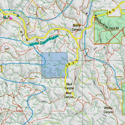 Co Bighorn Sheep Unit S48 Land Use, Kill Site, and Concentrations Preview 3