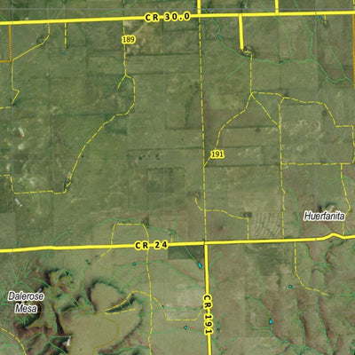 Co Bighorn Sheep Unit S48 Satellite Image with concentrations and kill sites. Preview 2