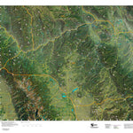 Co Bighorn Sheep Unit S49 Satellite Image with concentrations and kill sites. Preview 1