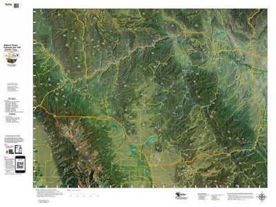 Co Bighorn Sheep Unit S49 Satellite Image with concentrations and kill sites. Preview 1