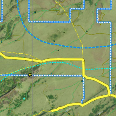 Co Bighorn Sheep Unit S50 Satellite Image with concentrations and kill sites. Preview 2
