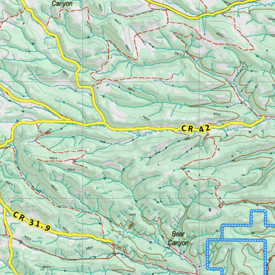 Co Bighorn Sheep Unit S51 Topo with Unit Boundaries Preview 2