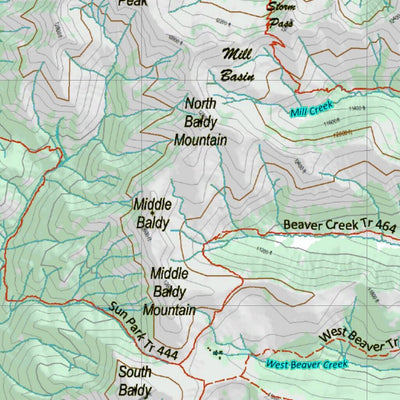 Co Bighorn Sheep Unit S54 Topo with Unit Boundaries Preview 2