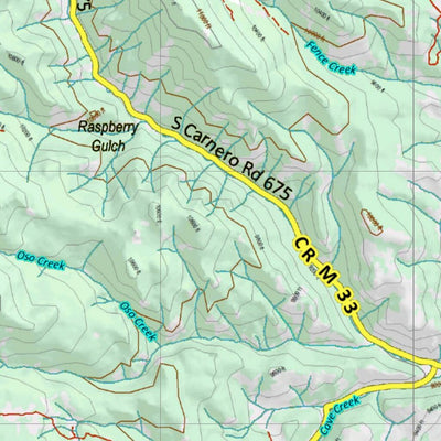 Co Bighorn Sheep Unit S55 Topo with Unit Boundaries Preview 2