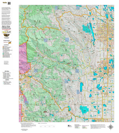 Co Bighorn Sheep Unit S57 Land Use, Kill Site, and Concentrations Preview 1