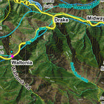 Co Bighorn Sheep Unit S57 Satellite Image with concentrations and kill sites. Preview 2