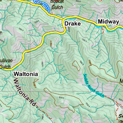 Co Bighorn Sheep Unit S57 Topo with Unit Boundaries Preview 2
