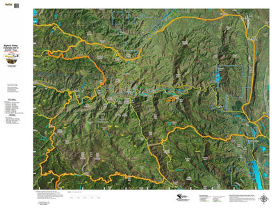Co Bighorn Sheep Unit S58 Satellite Image with concentrations and kill sites. Preview 1