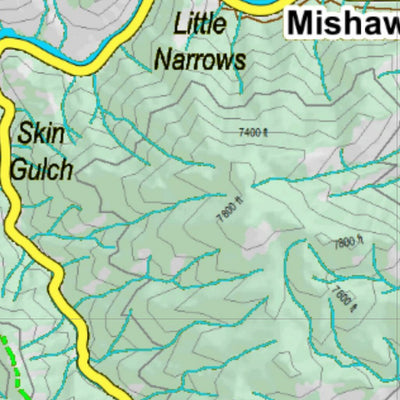 Co Bighorn Sheep Unit S58 Topo with Unit Boundaries Preview 2