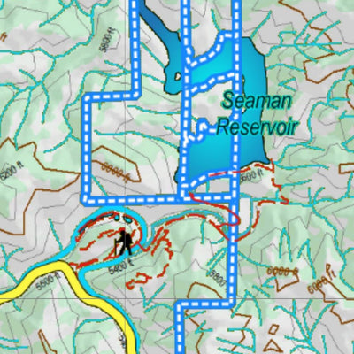 Co Bighorn Sheep Unit S58 Topo with Unit Boundaries Preview 3