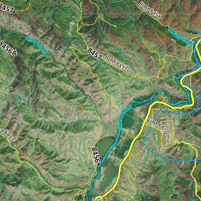 Co Bighorn Sheep Unit S59 Satellite Image with concentrations and kill sites. Preview 3