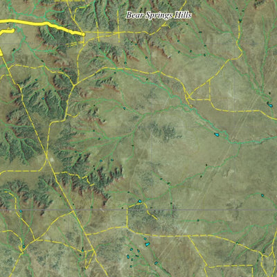 Co Bighorn Sheep Unit S61 Satellite Image with concentrations and kill sites. Preview 2