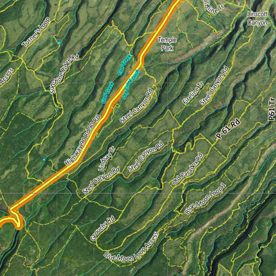 Co Bighorn Sheep Unit S62 Satellite Image with concentrations and kill sites. Preview 3
