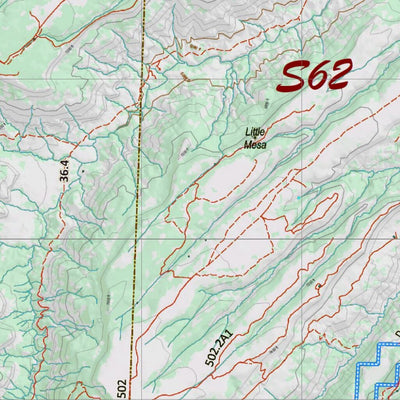 Co Bighorn Sheep Unit S62 Topo with Unit Boundaries Preview 2