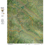 Co Bighorn Sheep Unit S63 Satellite Image with concentrations and kill sites. Preview 1