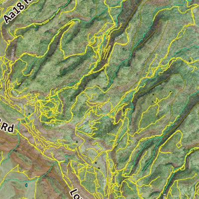 Co Bighorn Sheep Unit S63 Satellite Image with concentrations and kill sites. Preview 3