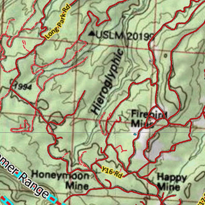 Colorado HuntData LLC Co Bighorn Sheep Unit S63 Topo with Concentrations digital map