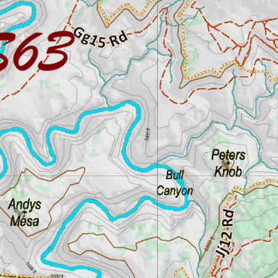 Co Bighorn Sheep Unit S63 Topo with Unit Boundaries Preview 2
