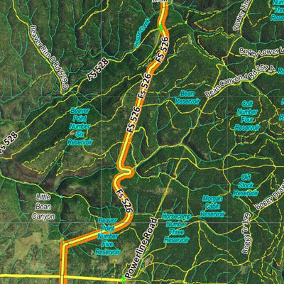Co Bighorn Sheep Unit S64 Satellite Image with concentrations and kill sites. Preview 3
