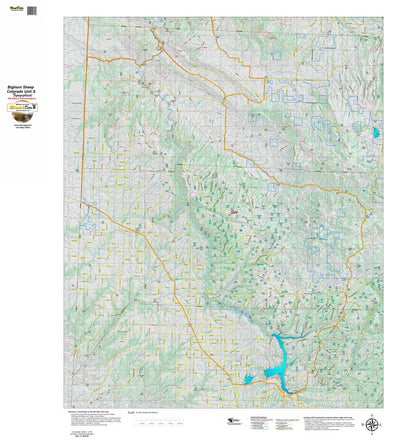 Co Bighorn Sheep Unit S64 Topo with Unit Boundaries Preview 1