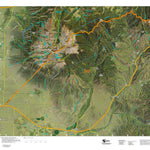 Co Bighorn Sheep Unit S65 Satellite Image with concentrations and kill sites. Preview 1